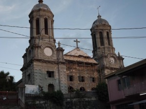 West gable wall stone work